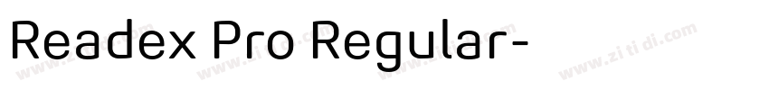 Readex Pro Regular字体转换